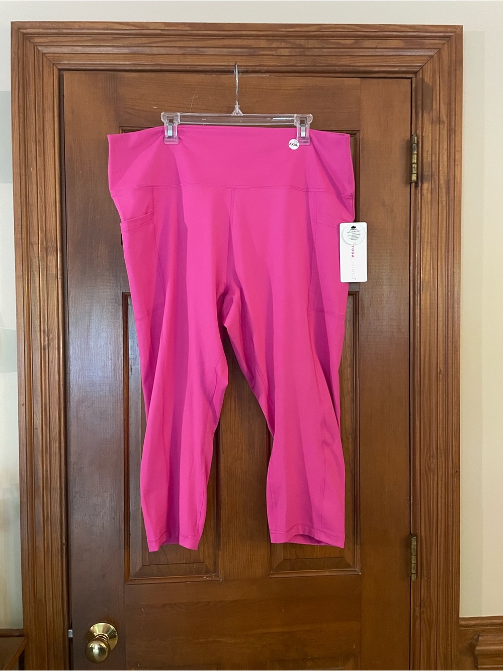 Yogalicious Vibrant Pink Raspberry Rose Lux Tribeca Crop Tight, NWT, Size‎ 3X